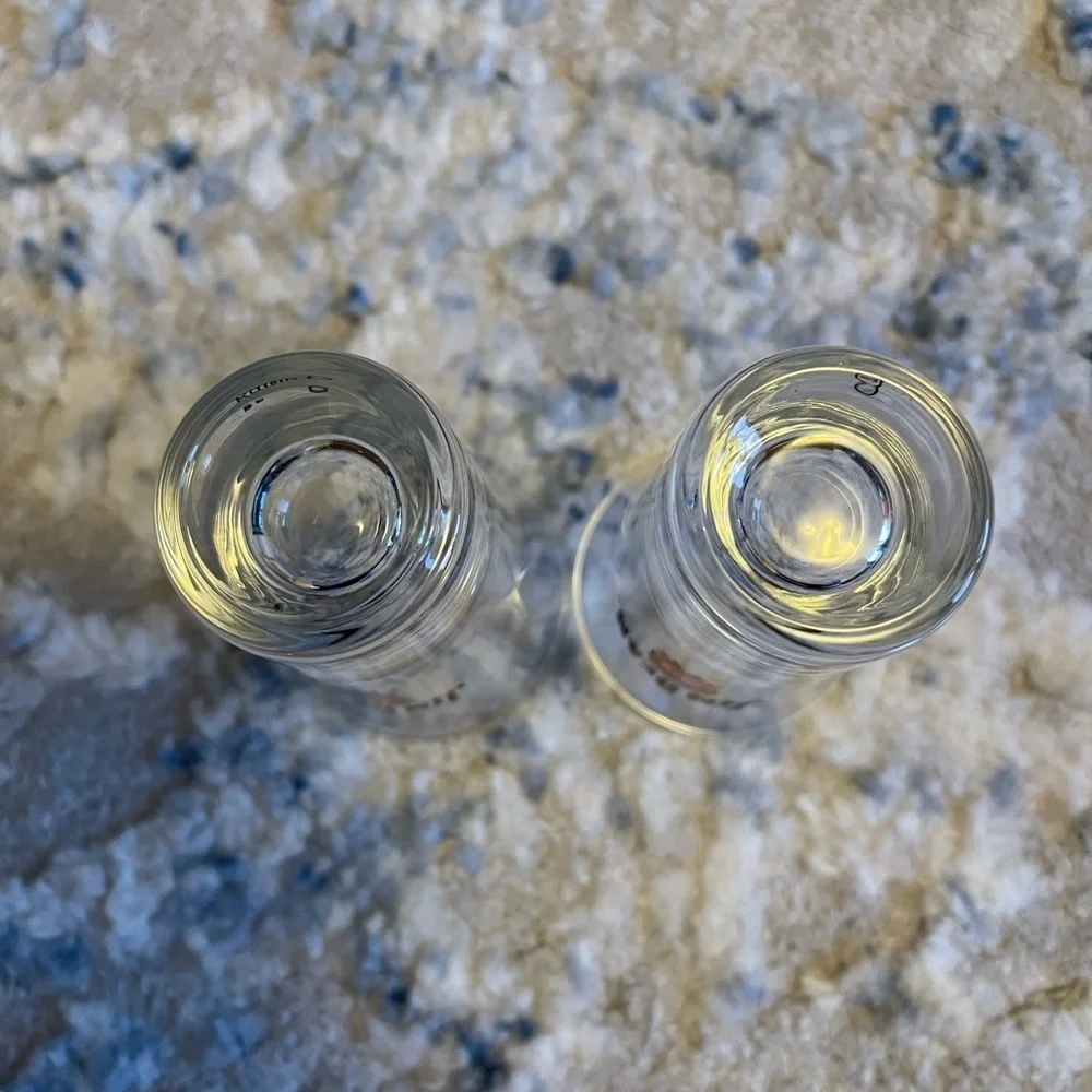 **BUNDLE 2 SETS for $10** Set of 2 Jim Beam Shot Glasses- 3.5 inch tall - Picture 5 of 6